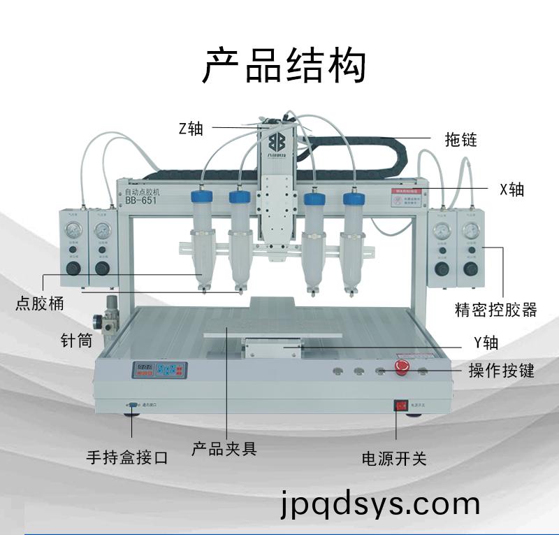 BB-651D單(dan)平檯(tai)多頭硅膠自動(dong)點膠(jiao)機(ji)